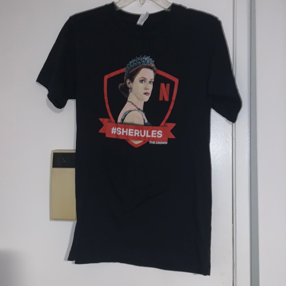 Netflix Queen Elizabeth The Crown promotional shirt